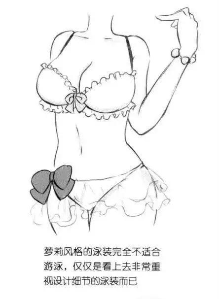 動漫人物泳裝繪制指南，步驟詳解