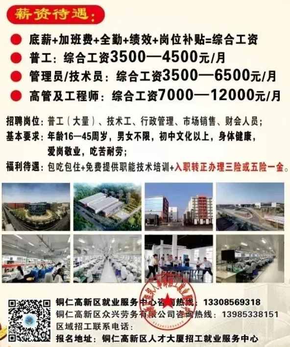 三角塘工業(yè)城最新招聘信息發(fā)布